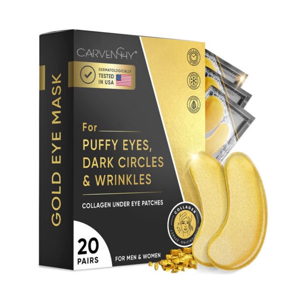 24K Gold Eye Mask Patch - Eye Bag Removal & Wrinkle Lifting for Hydrated, Bright Skin - Image 8