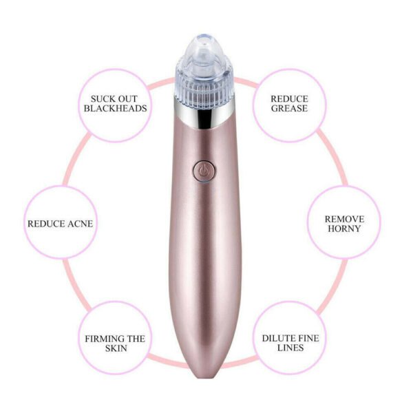 Electric Blackhead Remover - Pore Vacuum Cleaner with Diamond Dermabrasion for Deep Cleansing & Acne Removal - Image 6