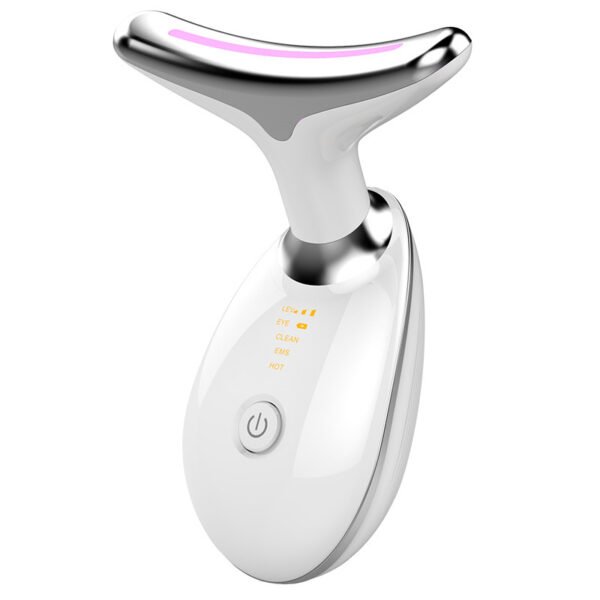 EMS Thermal Neck Massager - Microcurrent Wrinkle Remover with LED Photon Therapy for Lifting & Tightening - Image 9