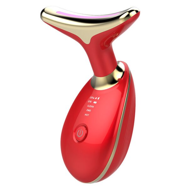 EMS Thermal Neck Massager - Microcurrent Wrinkle Remover with LED Photon Therapy for Lifting & Tightening - Image 6