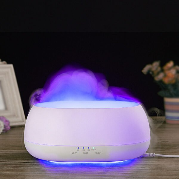HOMEFISH Aroma Diffuser - 500ml Ultrasonic Humidifier with Colorful Light & Remote Control