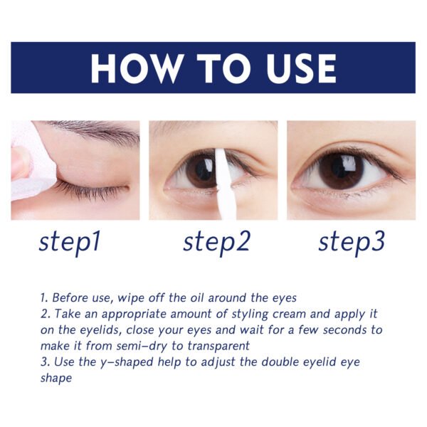 Double Eyelid Cream – Invisible, Waterproof, & Long-Lasting | Natural Eye Lift Solution - Image 4