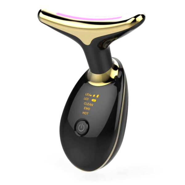 EMS Thermal Neck Massager - Microcurrent Wrinkle Remover with LED Photon Therapy for Lifting & Tightening - Image 3