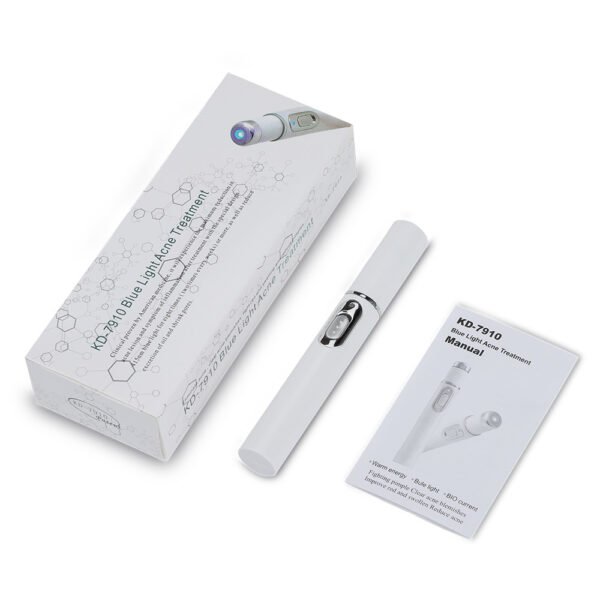 Wrinkle Blemish Remover Pen - Acne Scar & Pore Minimizing Device with Blue Light Therapy - Image 4