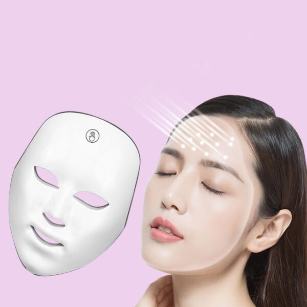 Rechargeable LED Light Therapy Mask – IPL Skin Rejuvenation | Colorful Anti-Aging Light Mask for Home Spa - Image 4